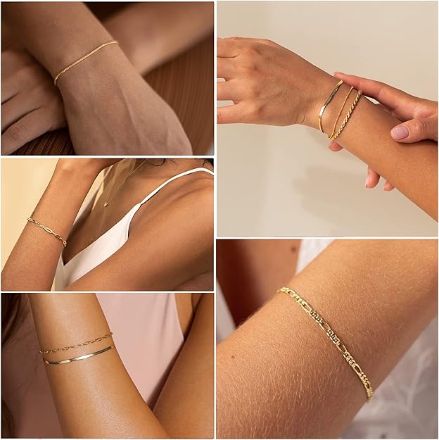 Isabella Vernetta Bracelet Set | Gold